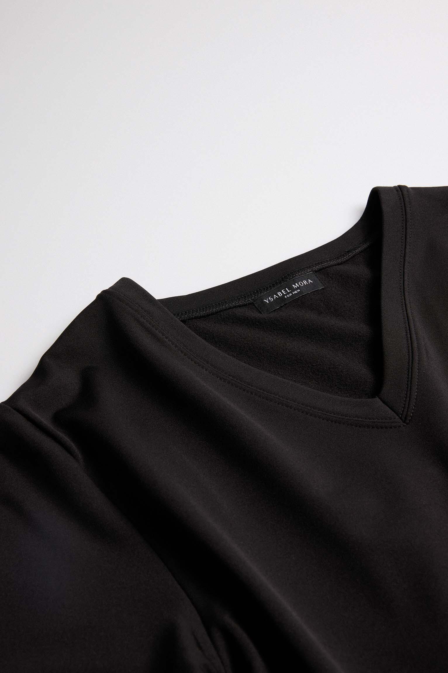 Camiseta Interior Térmica de Hombre Ysabel Mora Manga Corta Cuello Pico Interior 5/5