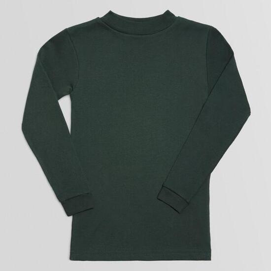 T-shirt chaud manches longues col semi-cygne