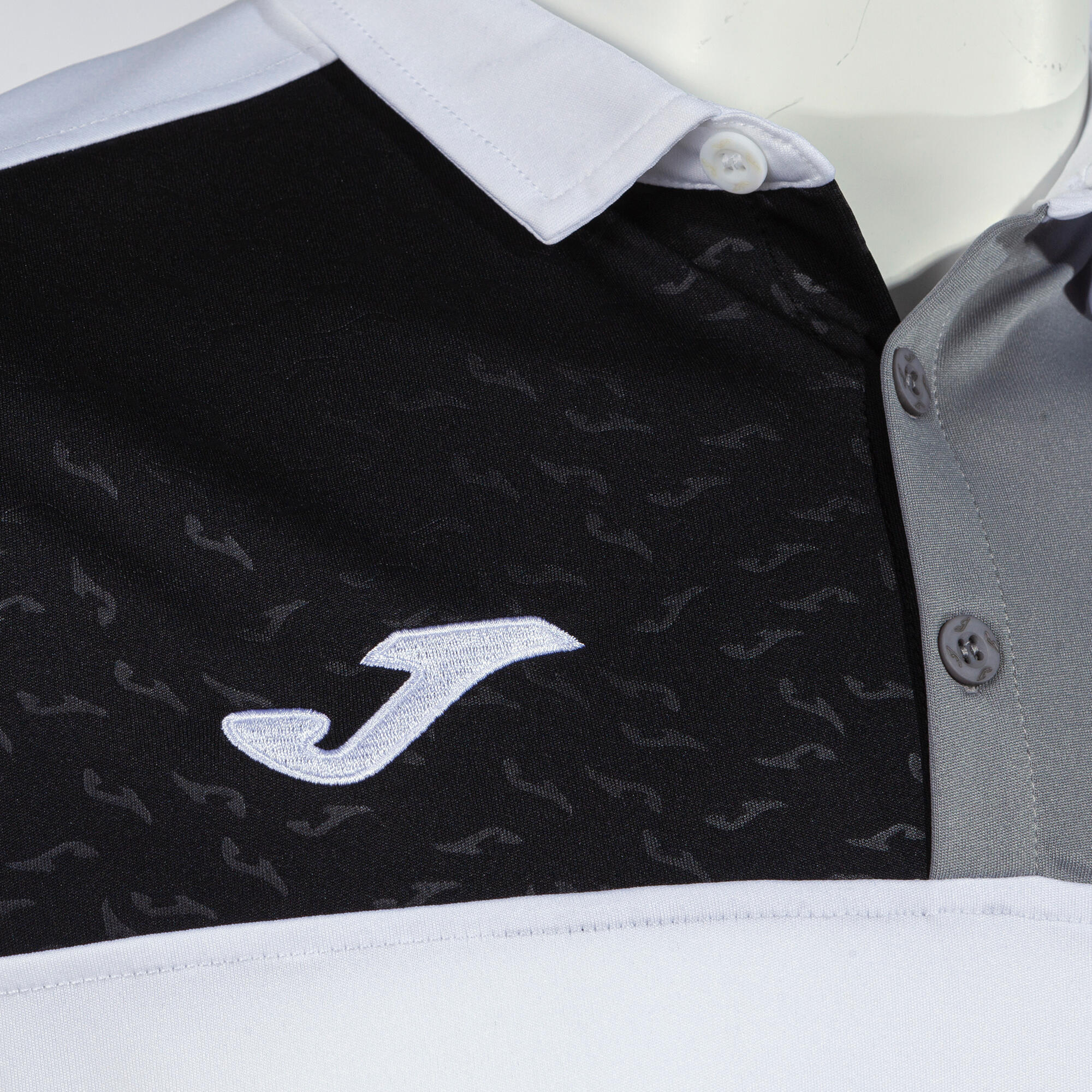 Polo Manga Corta Fútbol Niños Joma Crew V Blanco 3/3