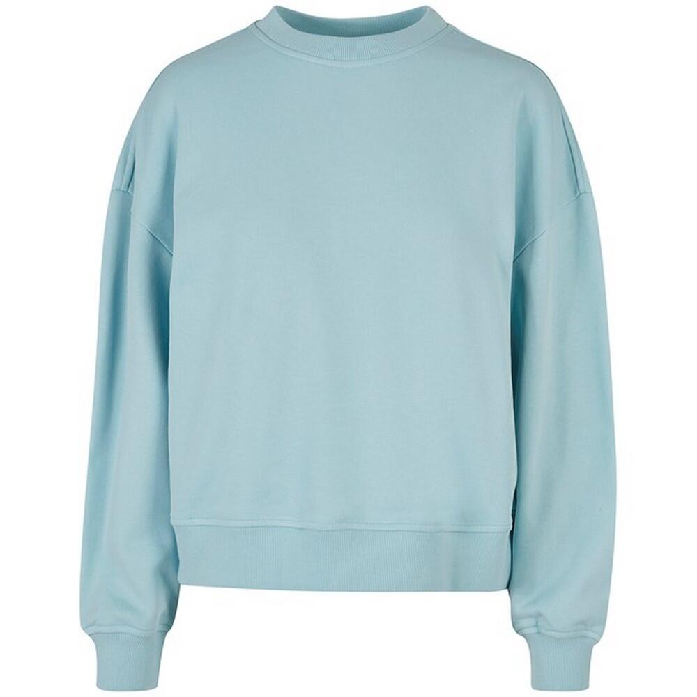 BUILD YOUR BRAND Womens/Ladies Oversized Sweatshirt (Ocean Blue)