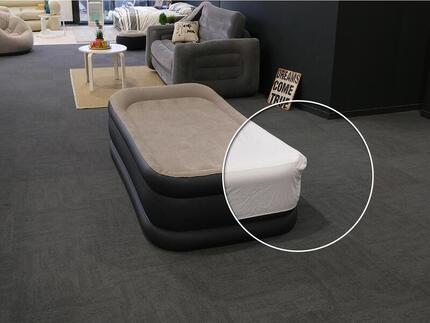Pack matelas gonflable Deluxe Pillow Rest Raised 1 place + Drap housse