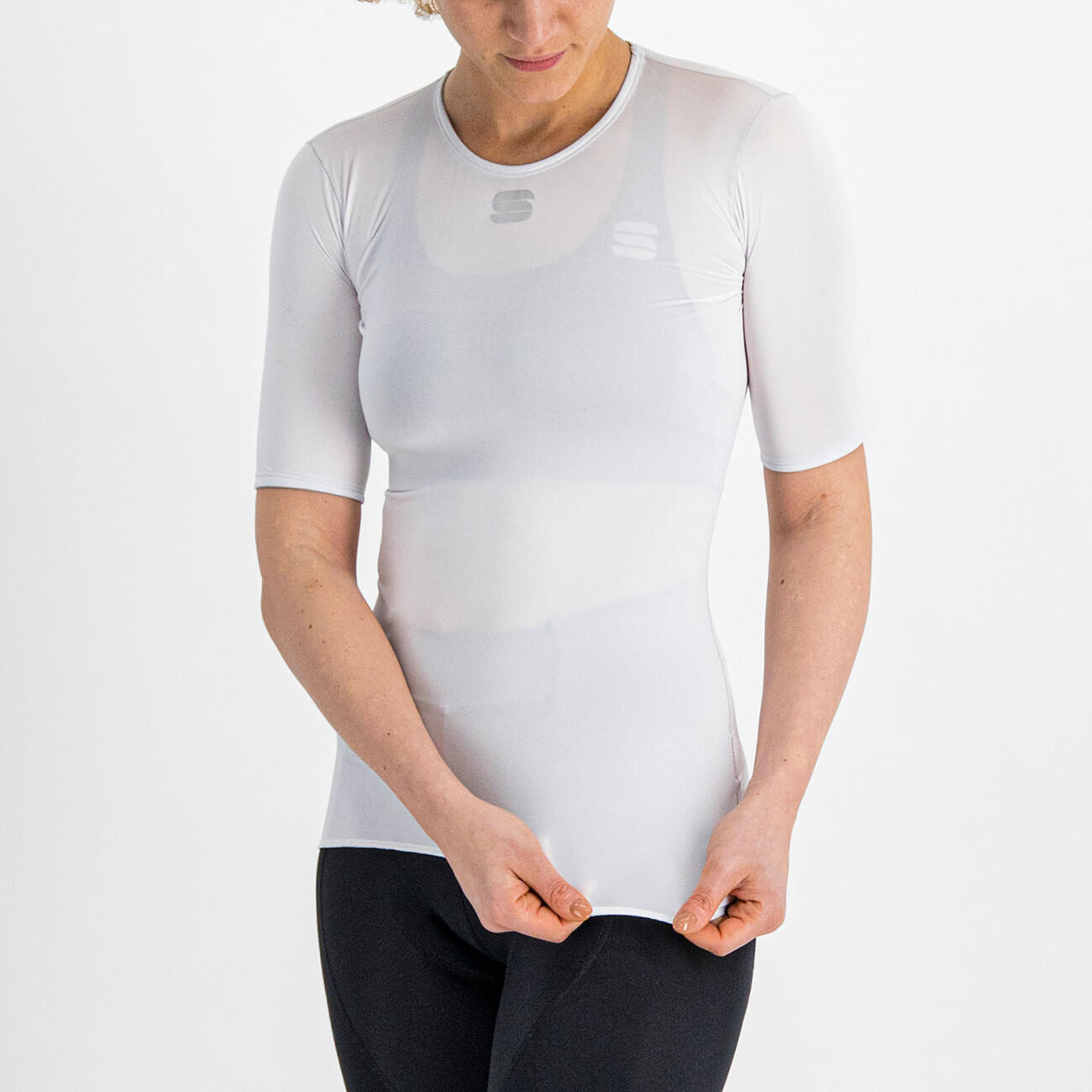 Camiseta interior de manga corta para mujer Sportful Midweight White 6/6