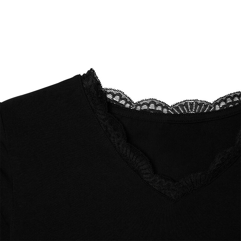 T-shirt lingerie blanc à manches longues 4/6