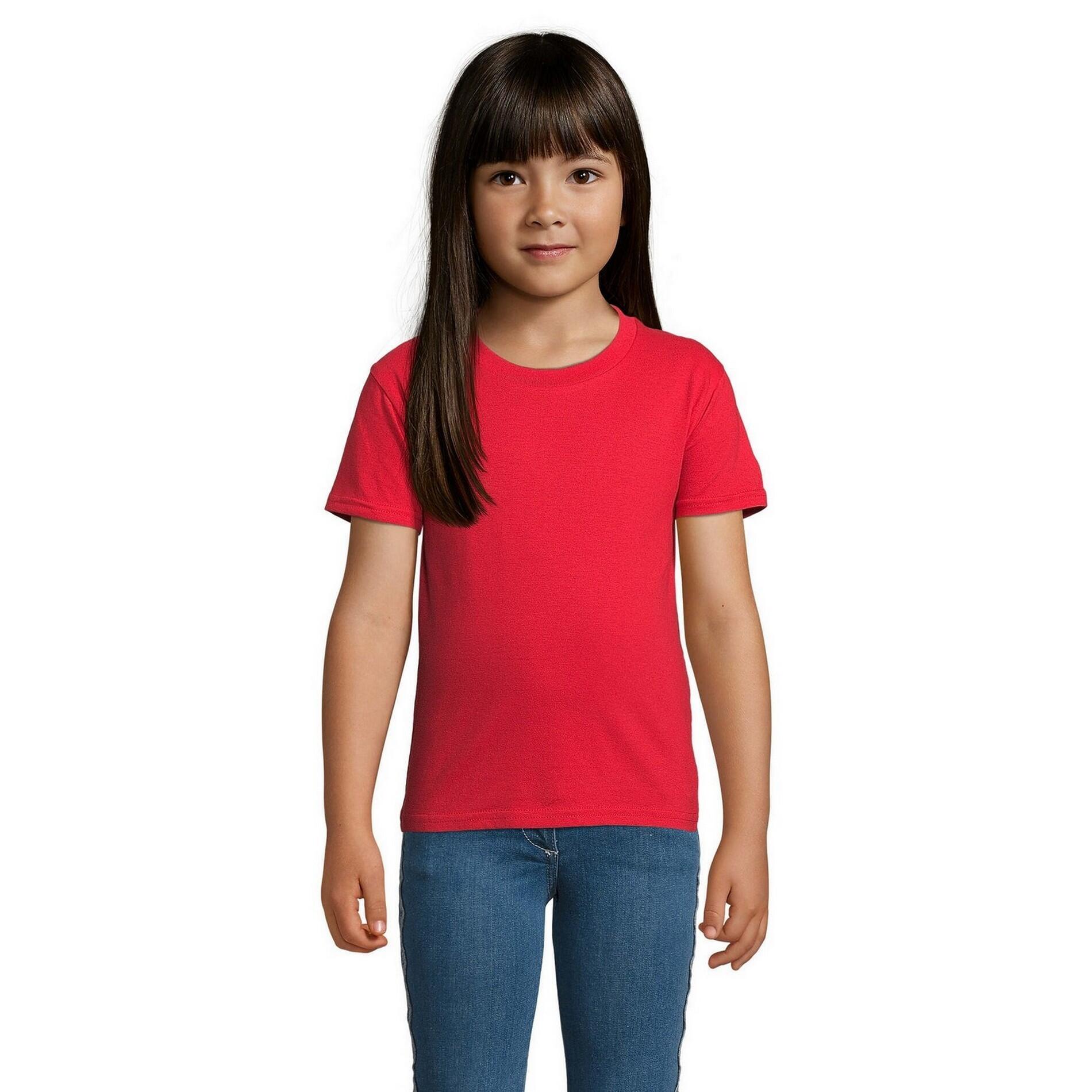 T-Shirt de Crianças/Crianças Cruzadas Vermelho