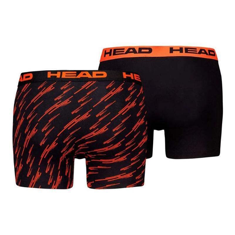 Boxers Head Printed Naranja Negro 2 Unidades 2/5