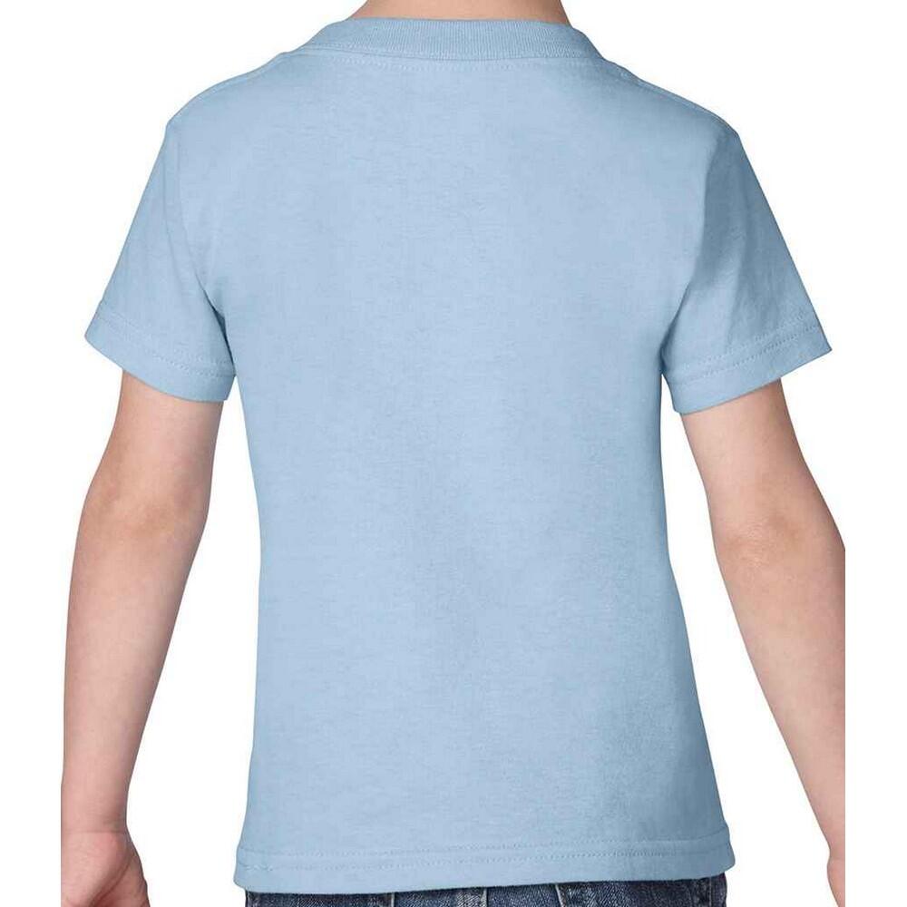 Camiseta de Algodón Pesado para Niños/Niñas Azul Claro 2/2