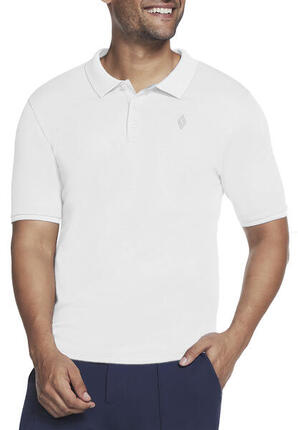 Skechers Apparel Off Duty Polo Shirt Herren T-Shirt M3TO45 100 WHT weiss