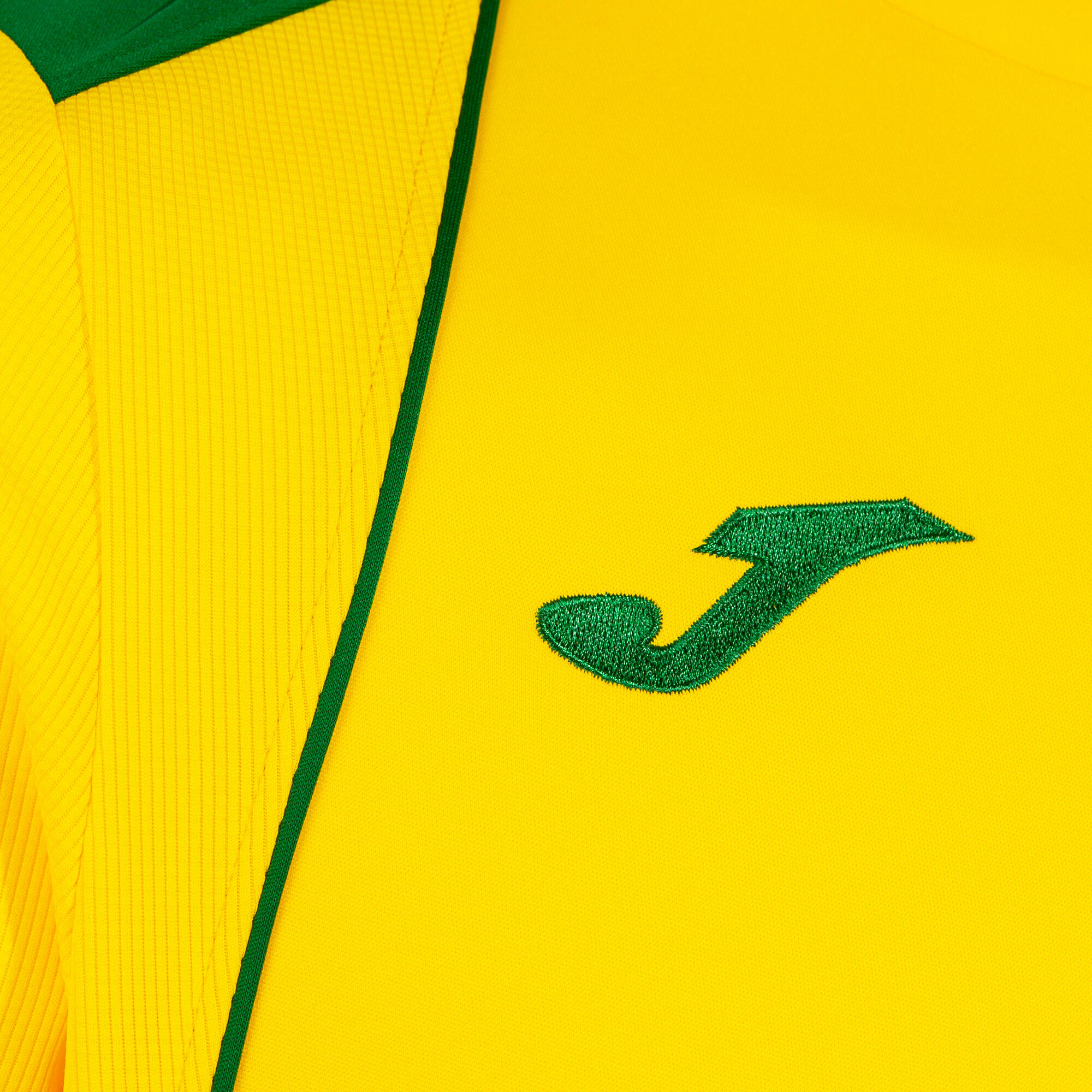 Camiseta Manga Corta Fútbol Hombre Joma Championship VII Amarillo 3/4