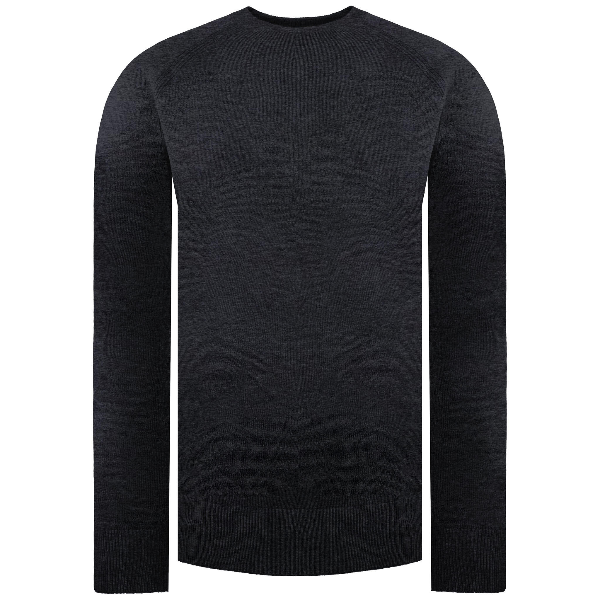 ISLAND GREEN Island Green Raglan Mens Dark Charcoal Golf Sweater