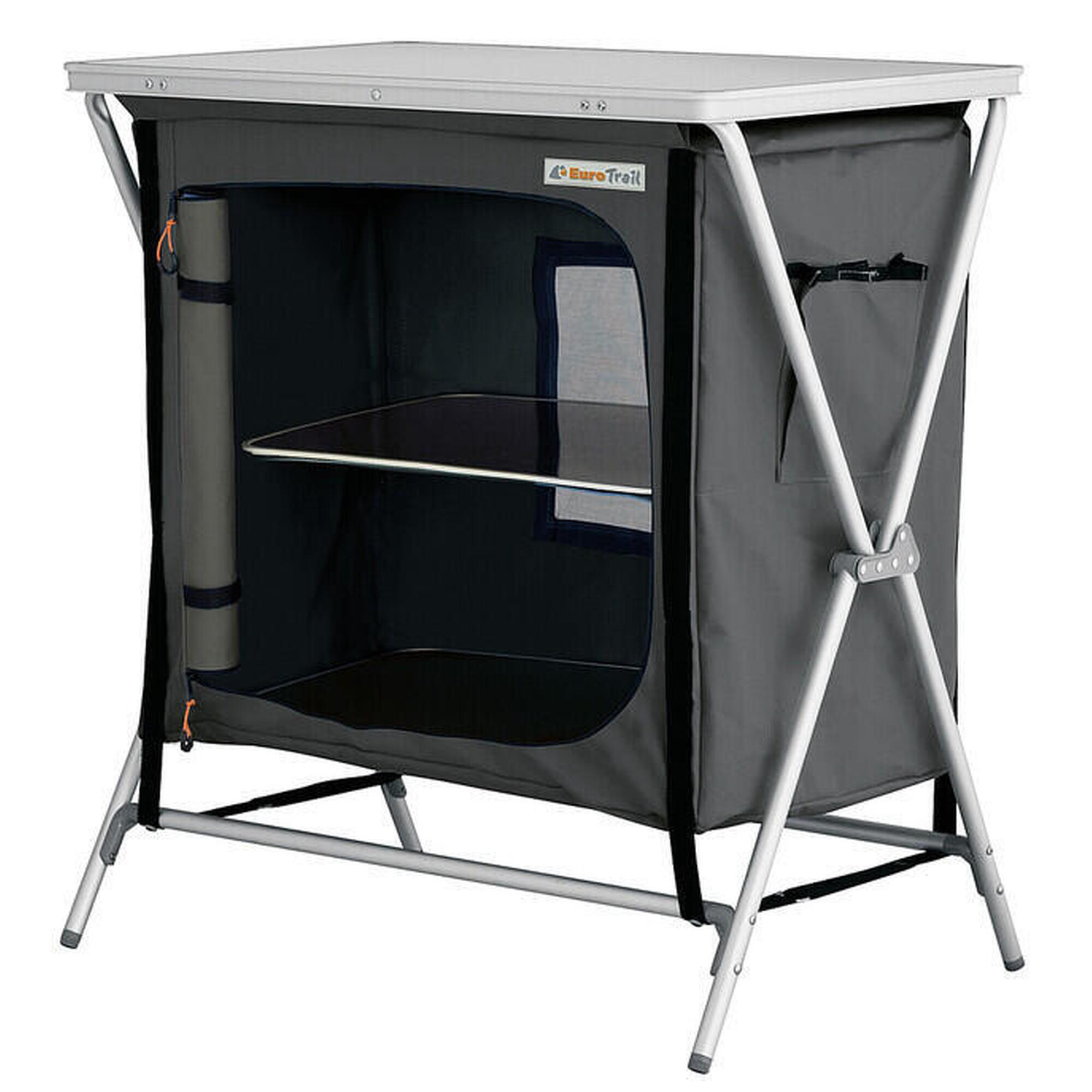 Eurotrail - Armoire De Camping Eurotrail St. Barts - Gris Foncé - Meuble De Cuisine - Gris - No Size - Decathlon