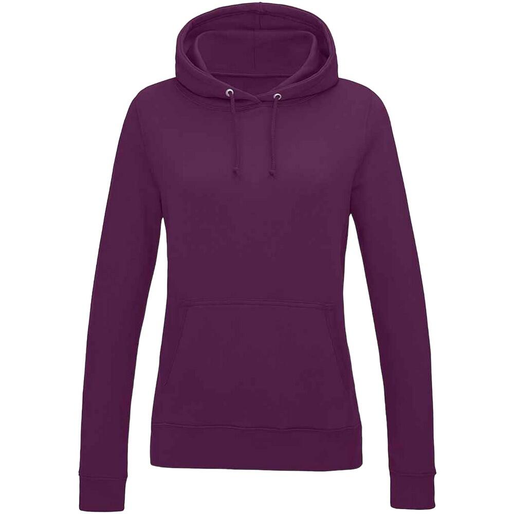 AWDIS Womens/Ladies Girlie College Hoodie (Plum)