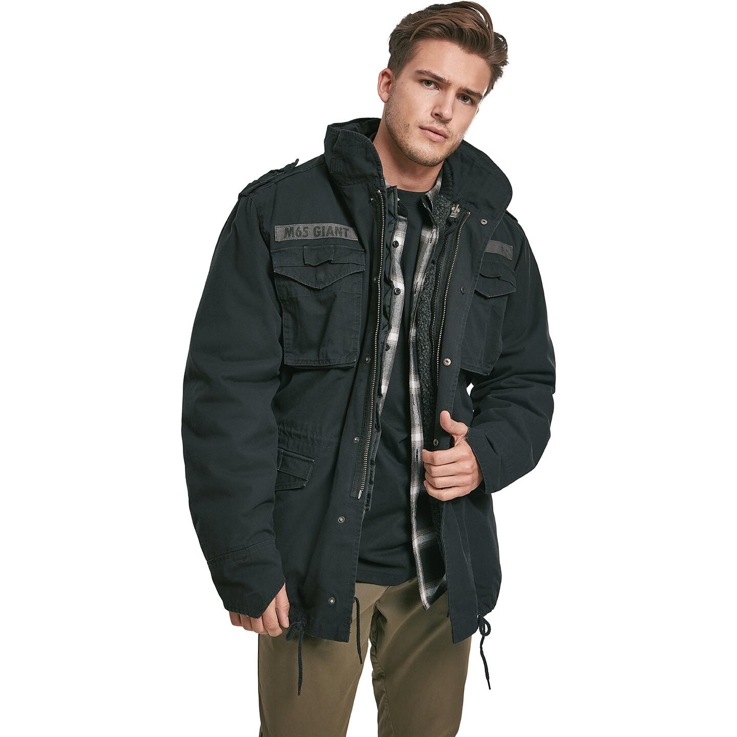 Mens M65 Giant Jacket (Black) 4/4