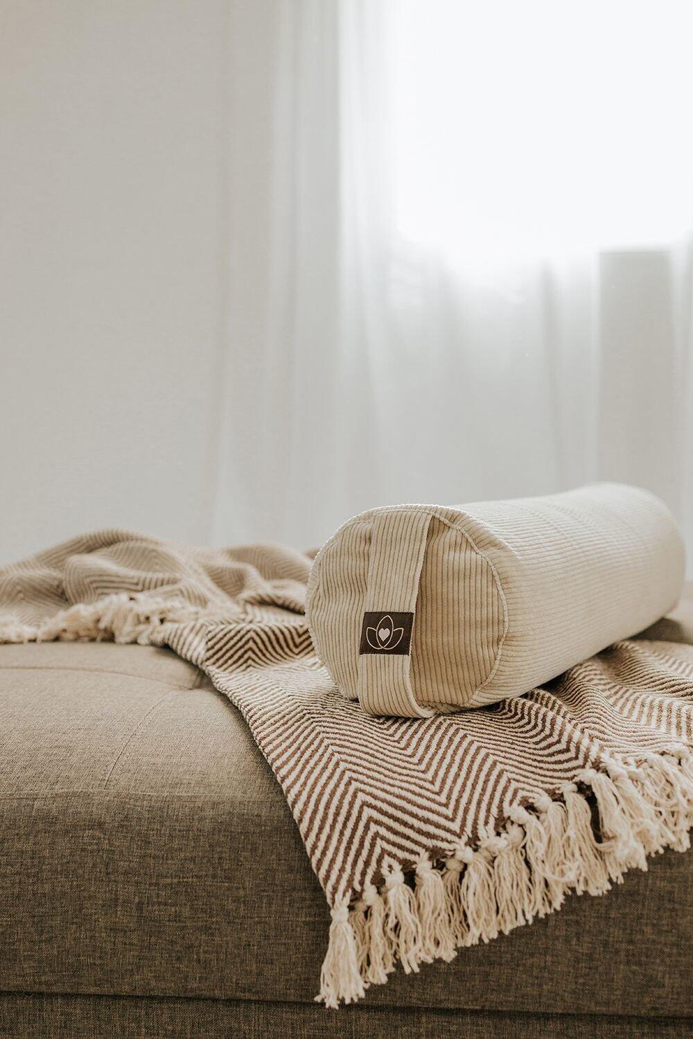 Lotus Bolster eco rib sand rond 3/5