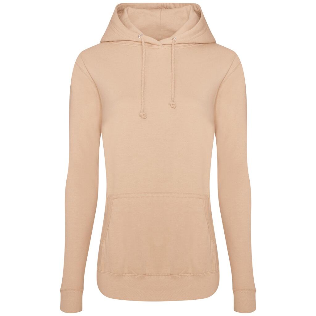 AWDIS Womens/Ladies Girlie College Hoodie (Cream)