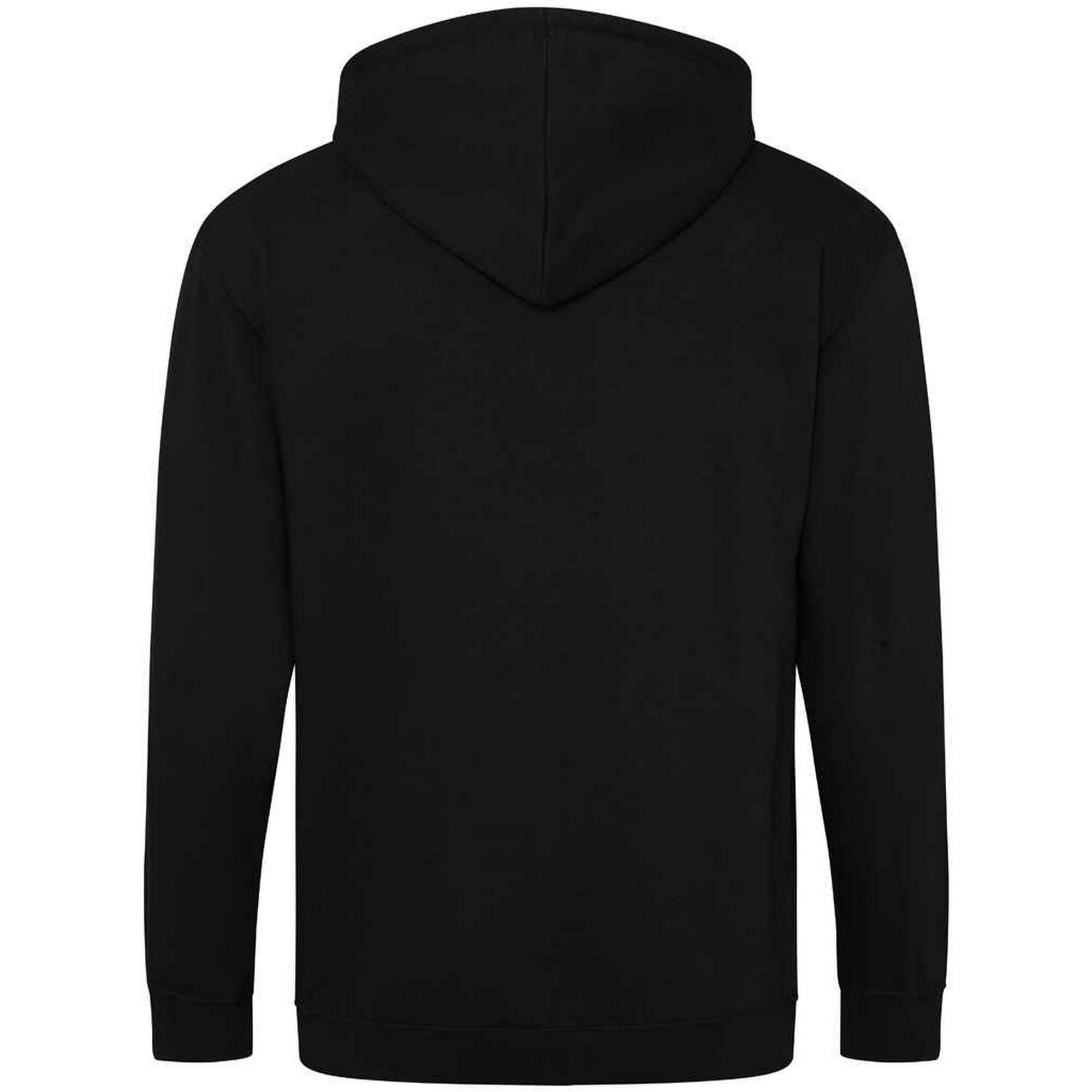 Felpa Con Cappuccio E Zip Intera Uomo Awdis Nero Intenso 2/2