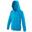 Sweatshirt À Capuche Et Fermeture Zippée Enfant Unisexe (Bleu Hawaiien)