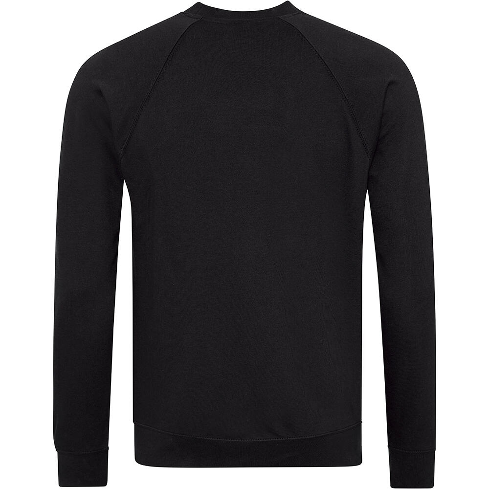 Academy Felpa 280 Gsm Girocollo Maniche Raglan Uomo Awdis Nero 2/2