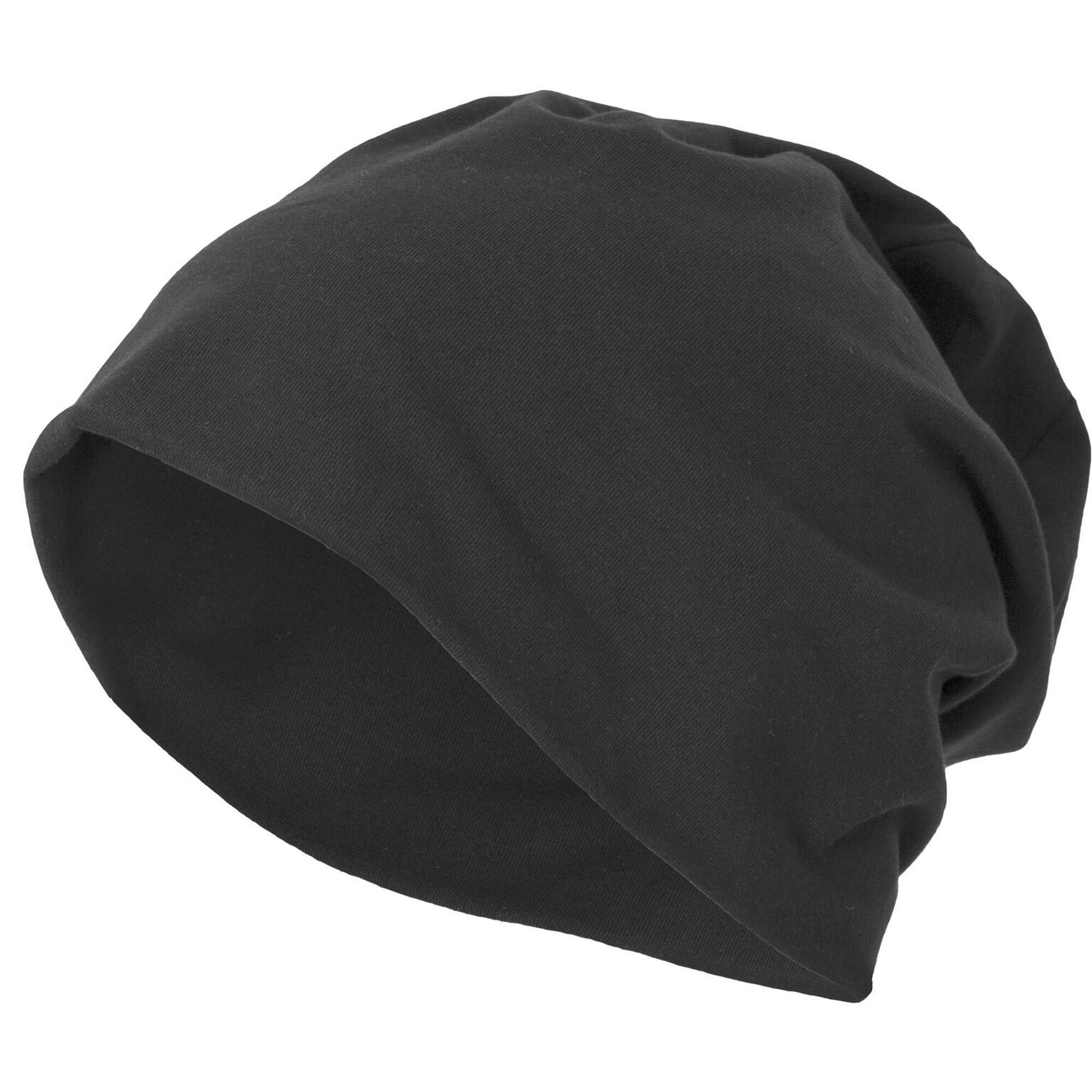 BUILD YOUR BRAND Jersey Beanie (Charcoal)