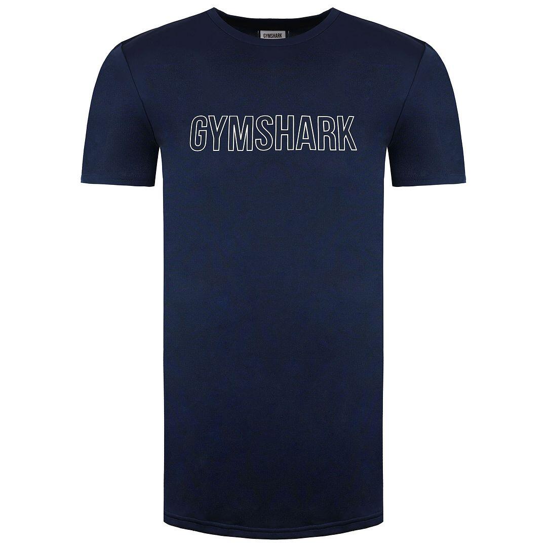 Gymshark Arrival Graphic Slim Mens Navy T-Shirt 1/1