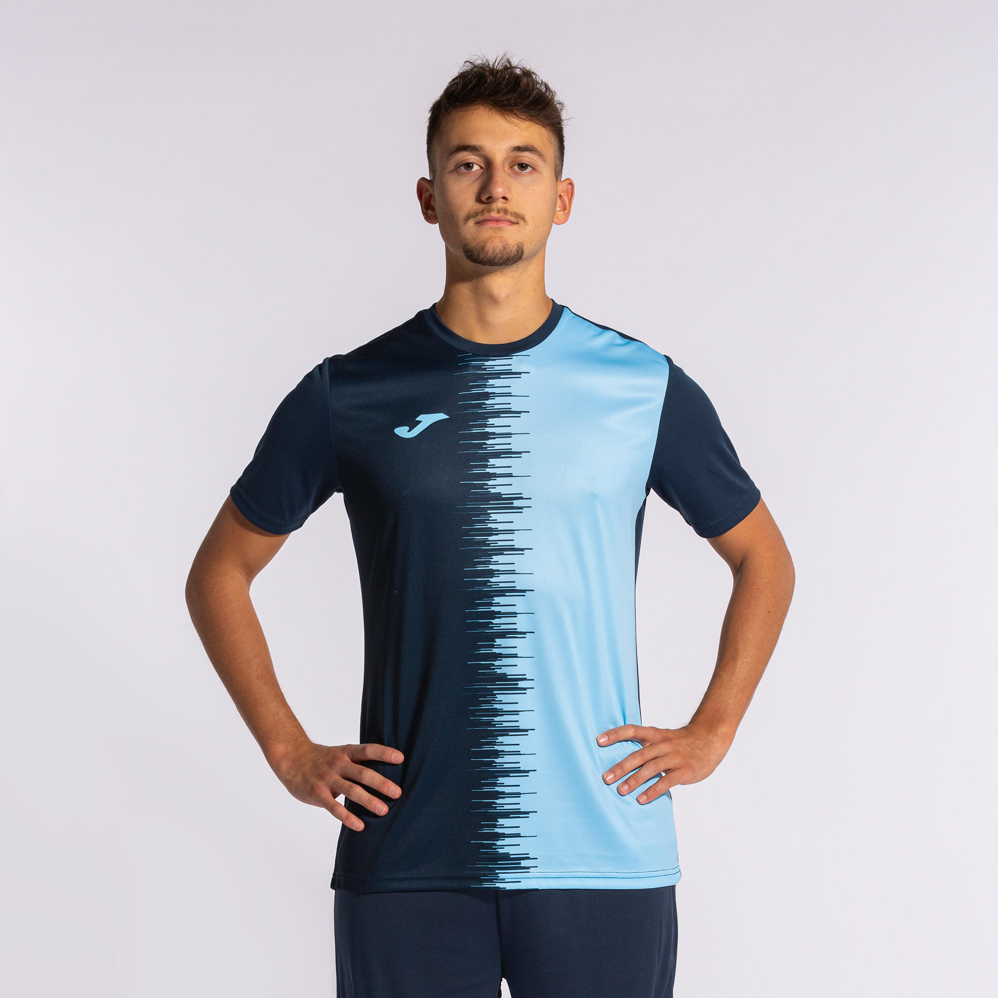 Maillot Manches Courtes Football Homme Joma City II Bleu Marine 5/7