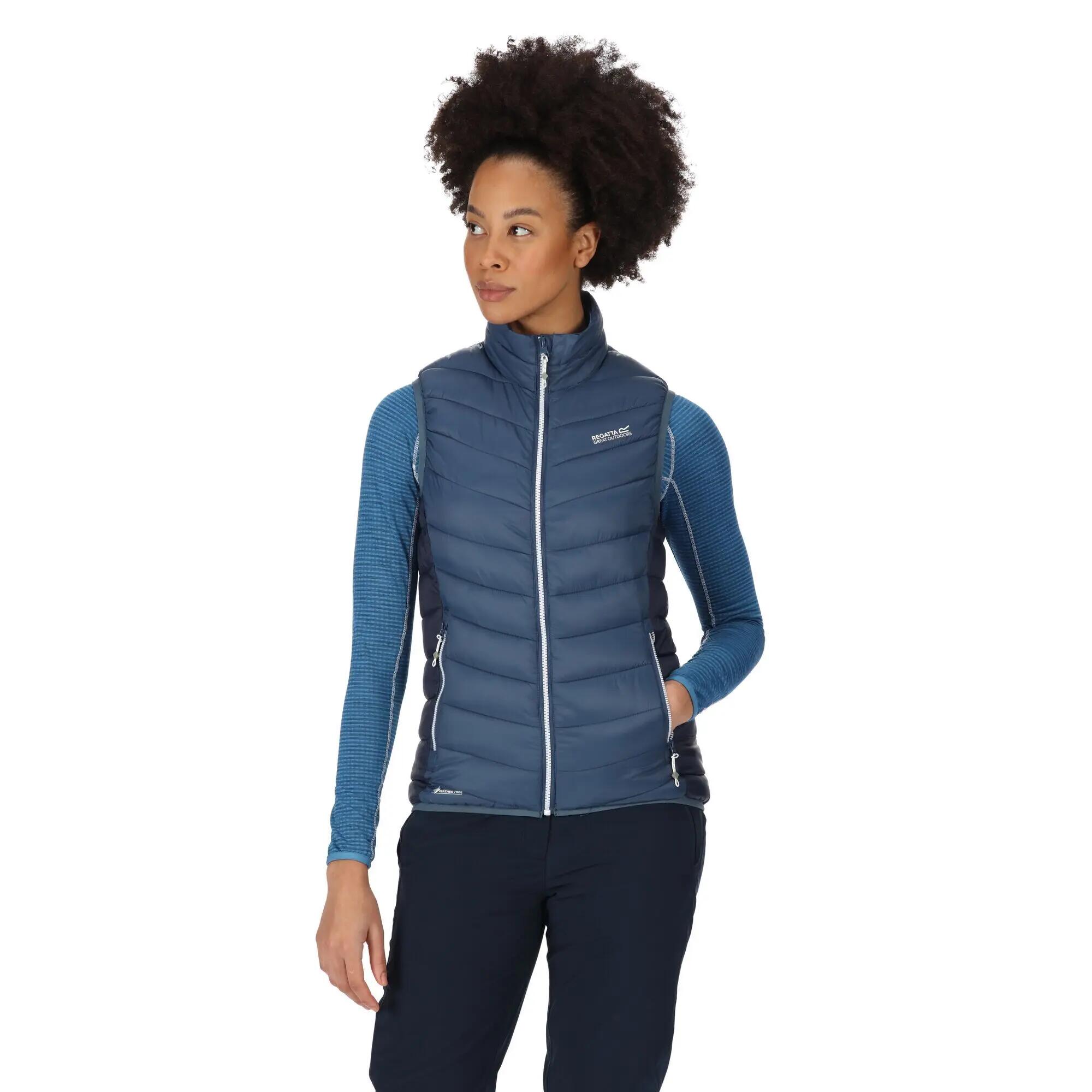 Steppweste Harrock Wandern/Outdoor/Trekking Damen DkDenim/Navy Atmungsaktiv 2/7
