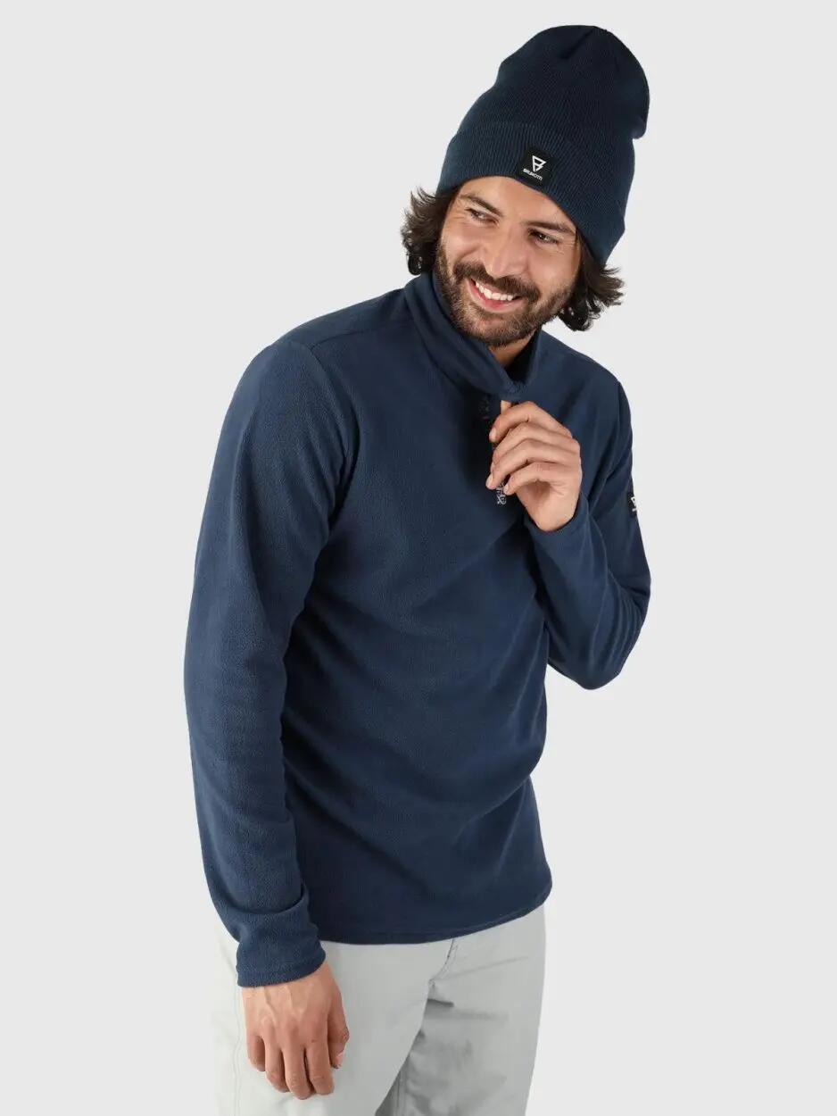 Vêtement - sportswear - homme - polaire demi-zip - tenno - bleu 3/5