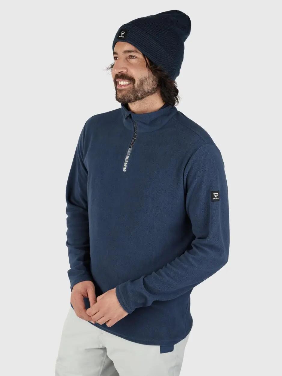Vêtement - sportswear - homme - polaire demi-zip - tenno - bleu 4/5