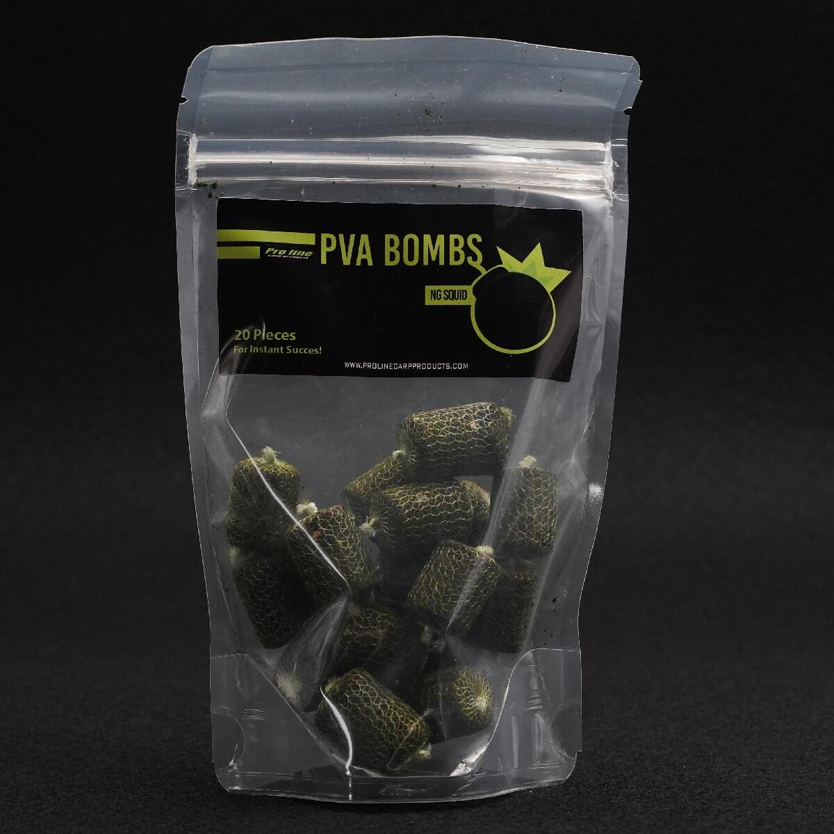 PROLINE Proline The NG Squid PVA Bombs 18st. - Karper Voeders