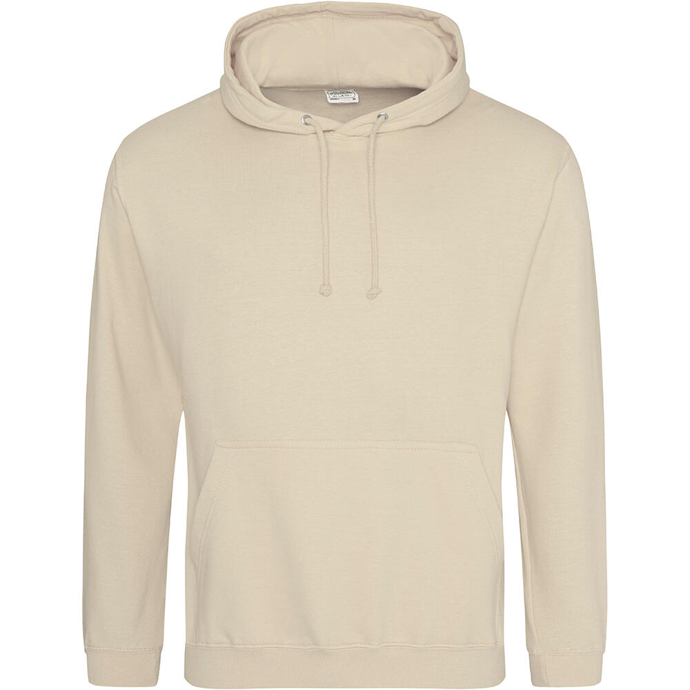 AWDIS Unisex College Hooded Sweatshirt / Hoodie (Desert Sand)