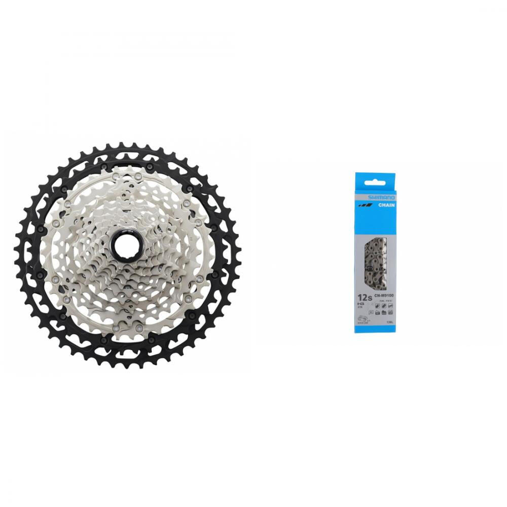 SHIMANO Shimano Kassette DEORE XT CS-M8100 + Schaltungskette XTR CN-M9100