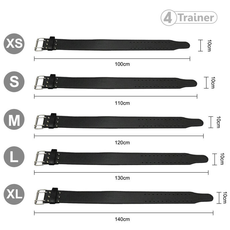Ceinture de Force en Cuir - HALTÉROPHILIE - M 120cm - 4TRAINER 4/5