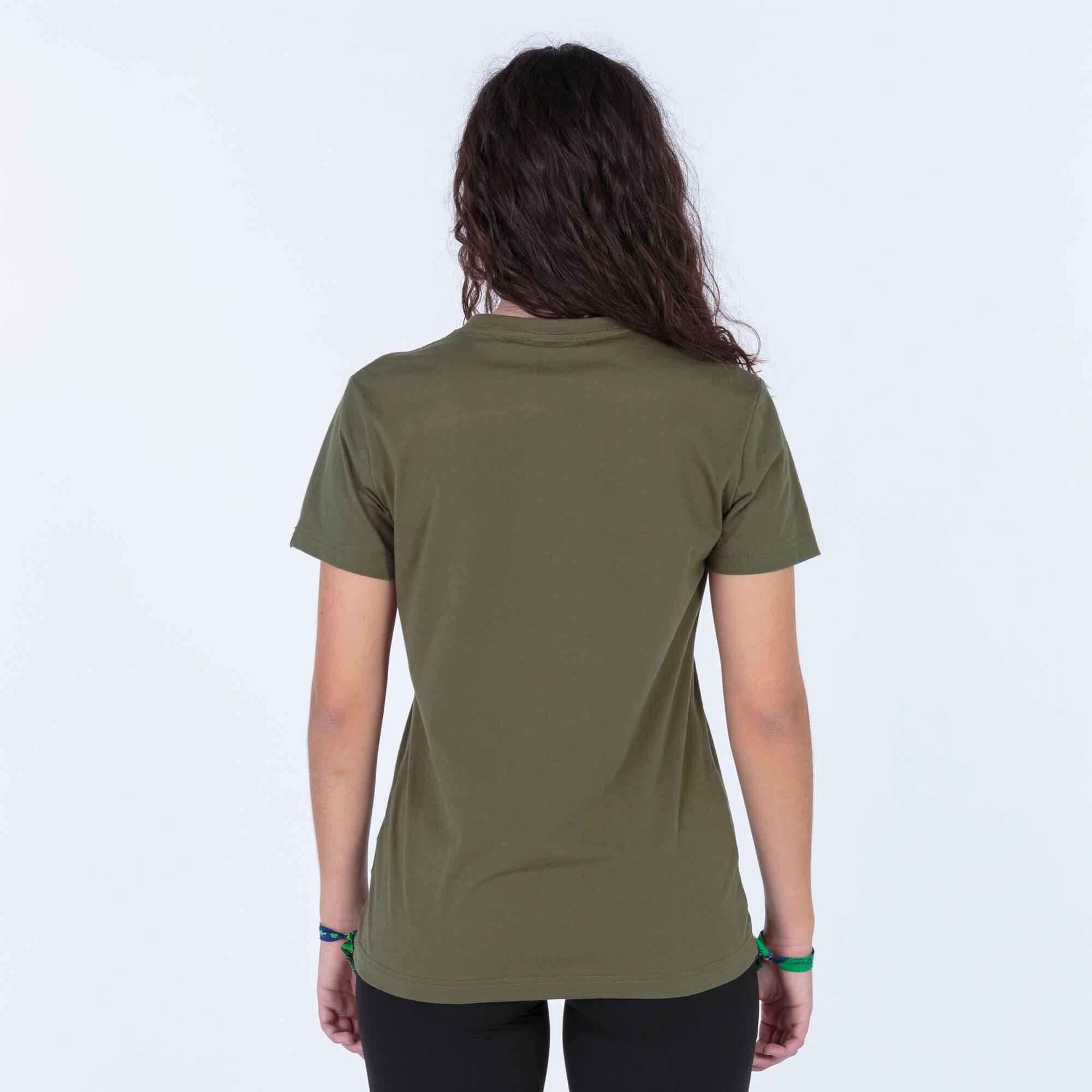 T-Shirt Manga Curta Fitness Mulher Joma Desert Caqui 3/5