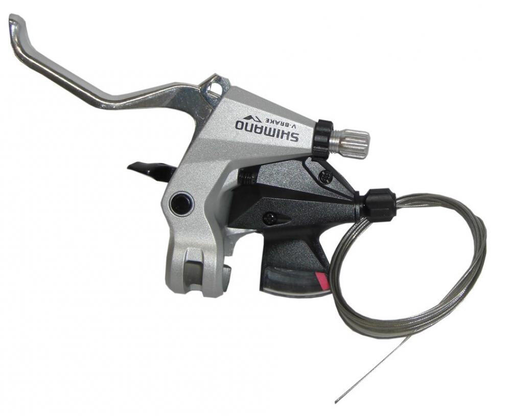 Shimano S+B-Hebel Altus ST-M310 2-Finger 3-fach, links, V-Brake, 1800mm, silber 2/2