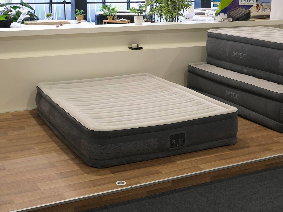 Pack matelas gonflable Comfort Plush 2 places  + Drap housse 3/5