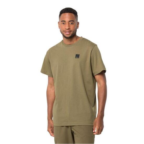 Jack Wolfskin Bike Commute T M Synthetic Fiber T-Shirt Shortsleeve Grey Olive...