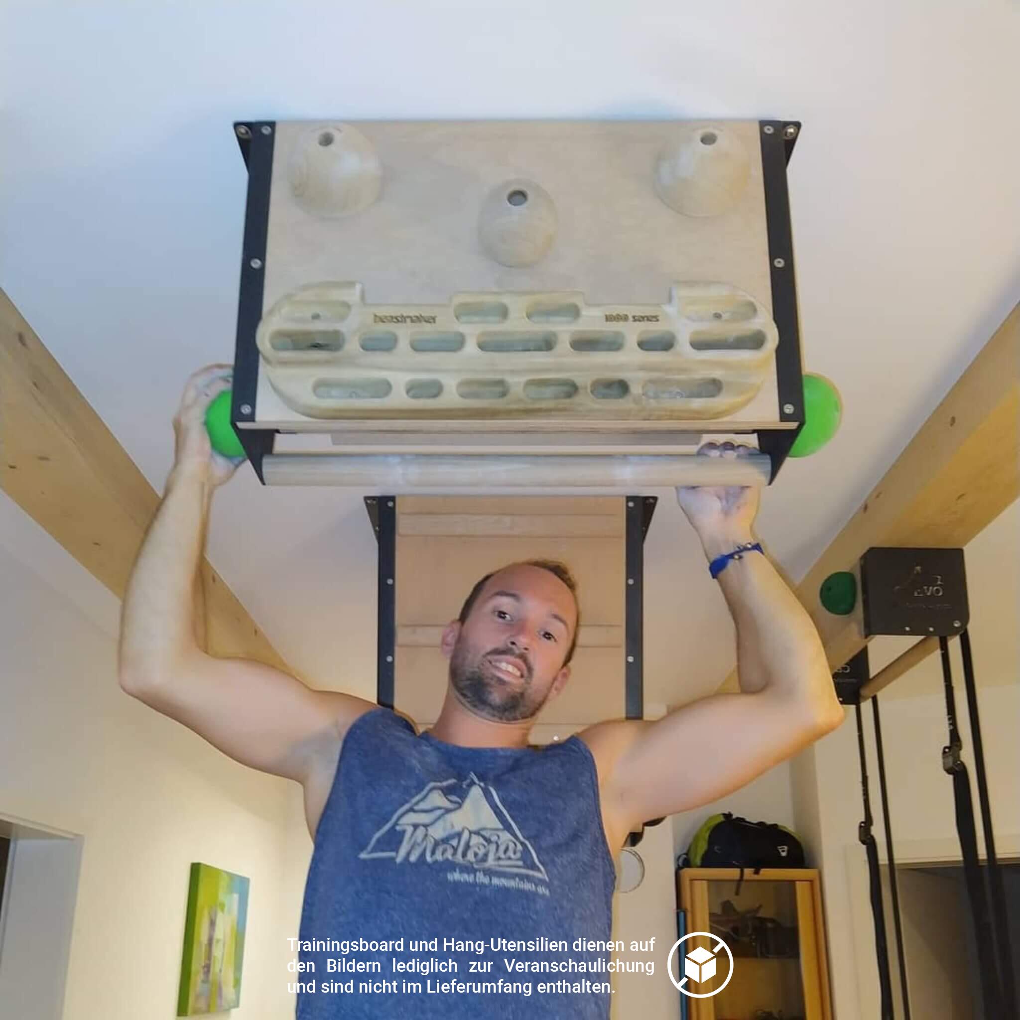Kletterboard Deckenbefestigung Hangboard, Trainingsboard für Boulder Train 3/8