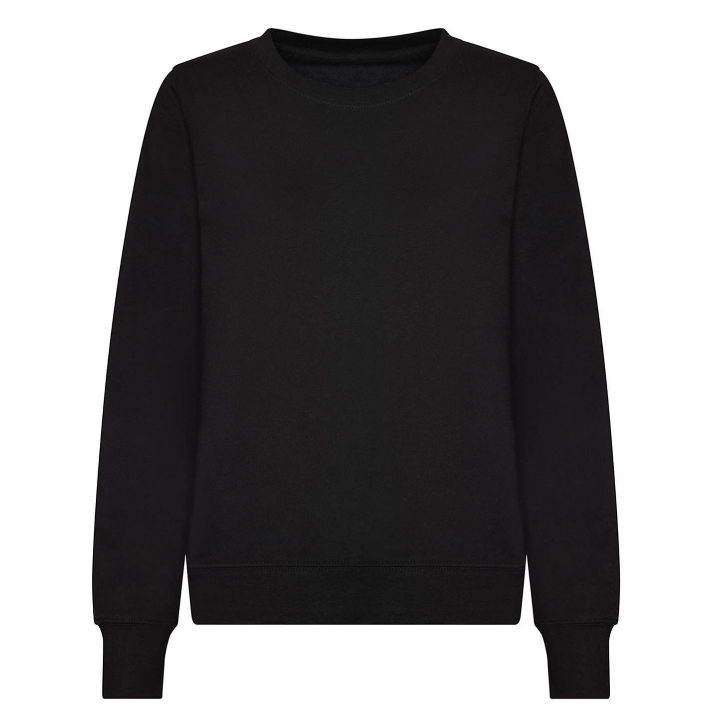 AWDIS Womens/Ladies Sweatshirt (Deep Black)