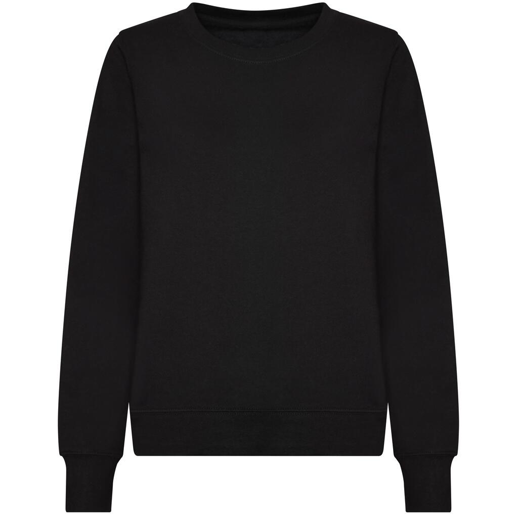 AWDIS Womens/Ladies Sweatshirt (Deep Black)