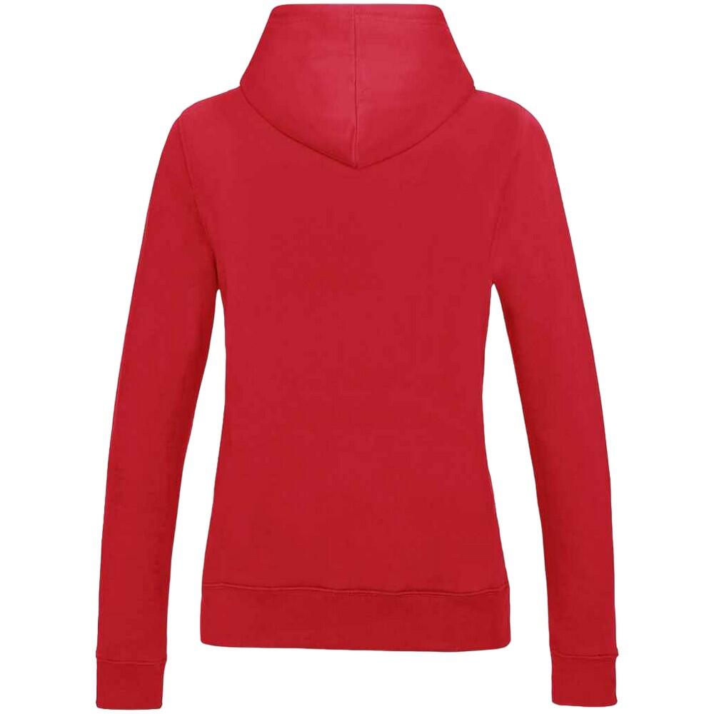 "College" Kapuzenpullover für Damen Feuerrot 2/2