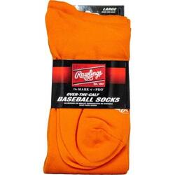 Chaussettes de baseball Rawlings (2 paires) S Orange