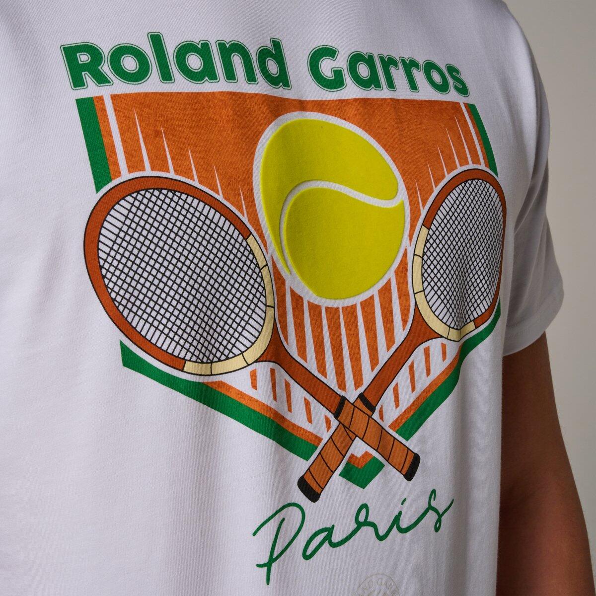 T-Shirt Raquettes homme Roland-Garros - Blanc 2/5