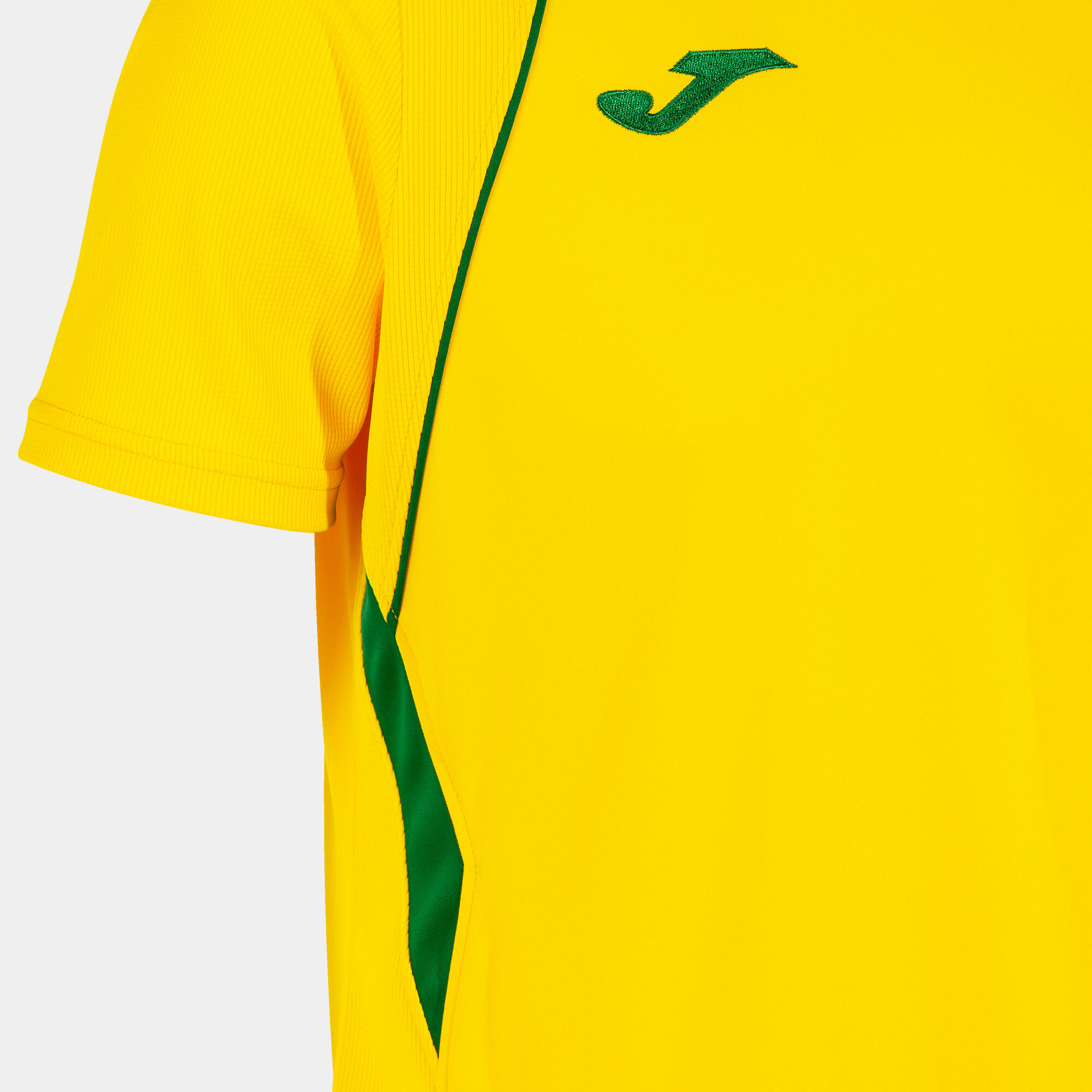 Camiseta Manga Corta Fútbol Hombre Joma Championship VII Amarillo 4/4
