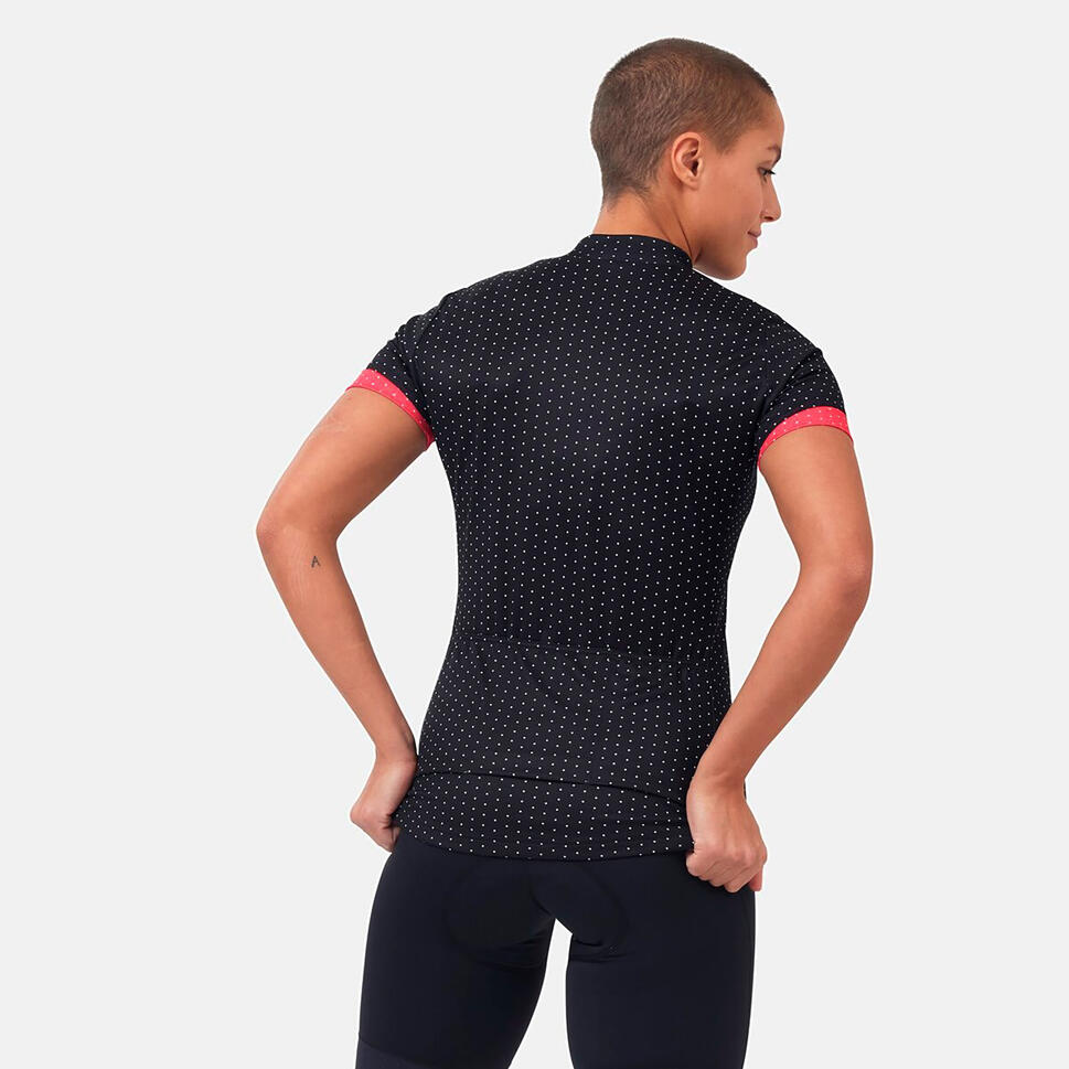 Koszulka rowerowa damska Odlo Stand-up collar ESSENTIAL rozpinana