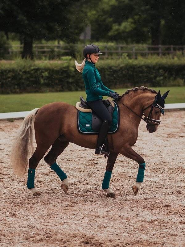 Tapis De Selle Dressage Equestrian Stockholm Amaranth - Taille COMPLET