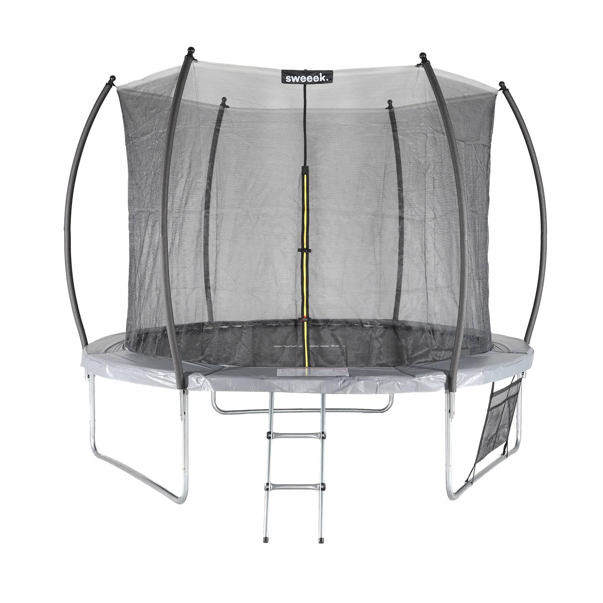 Cama elástica 305cm con red interior y pack de accesorios, Gris 2/6