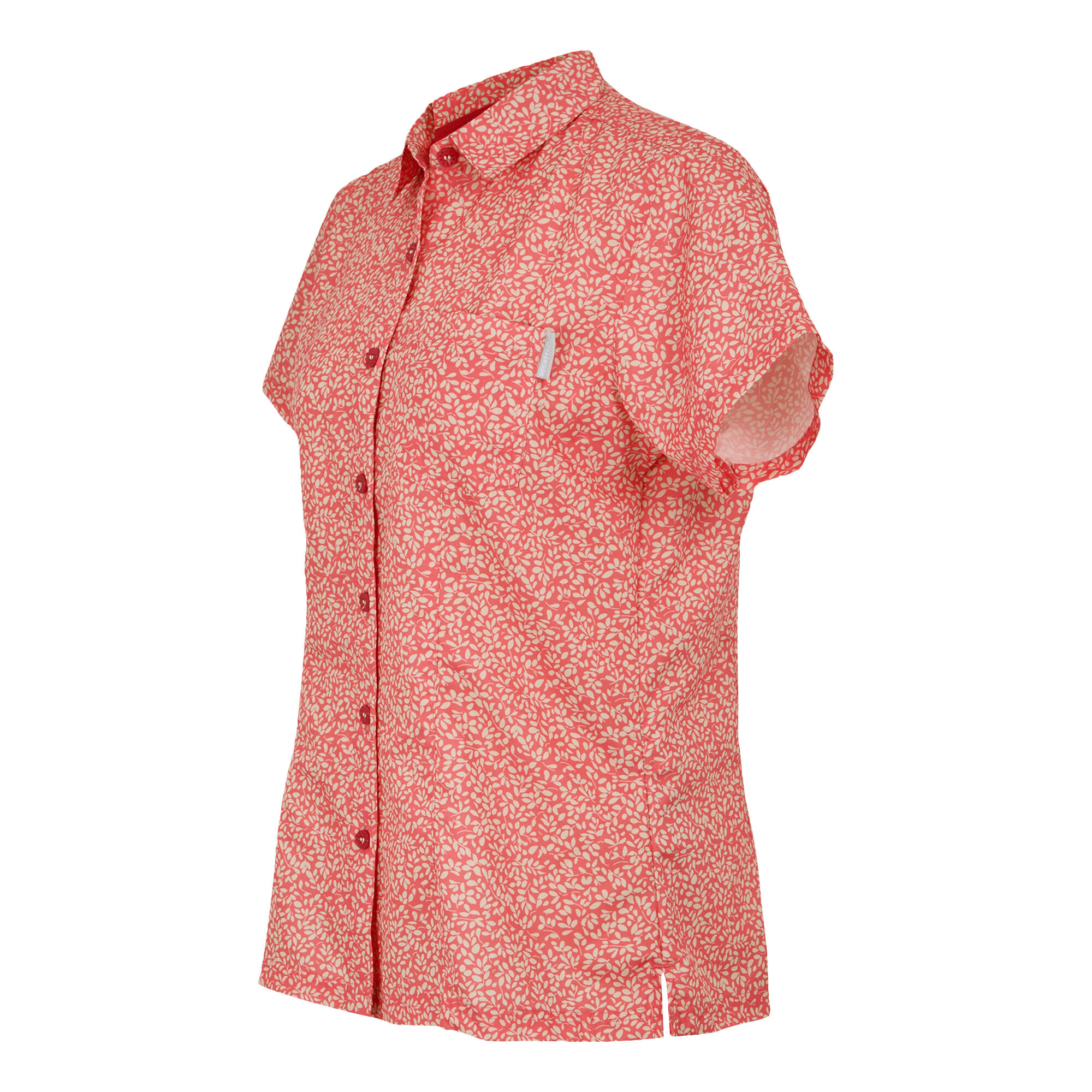 Chemisier Manches Courtes Motif/style Imprimé Feuille MINDANO Femme (Pêche 3/5