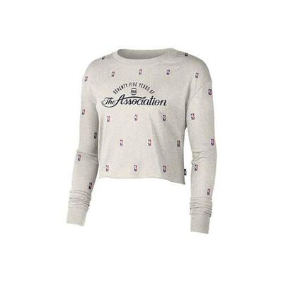 Dames t-shirt nike nba n31 courtside longsleeve crop