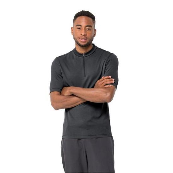 Jack Wolfskin Bike Commute Hz T M Synthetic Fiber T-Shirt Shortsleeve Phantom...