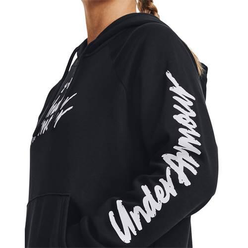 Bluza treningowa damska Under Armour Ua Rival Fleece Graphic Hdy 5/5