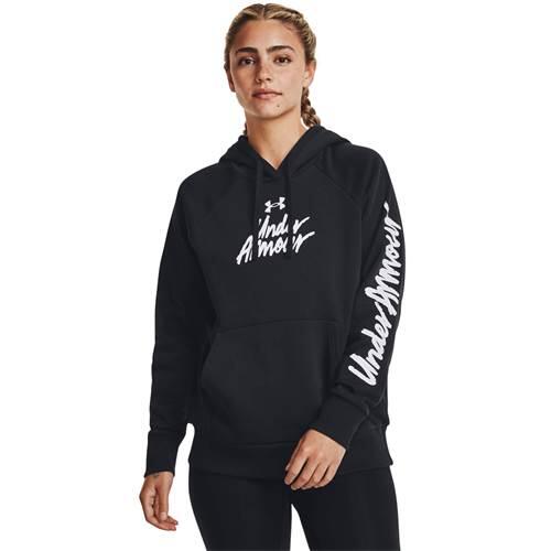 Bluza treningowa damska Under Armour Ua Rival Fleece Graphic Hdy 2/5
